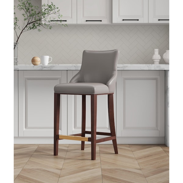 Manhattan Comfort Shubert Barstool in Dark Taupe BS019-DT - main